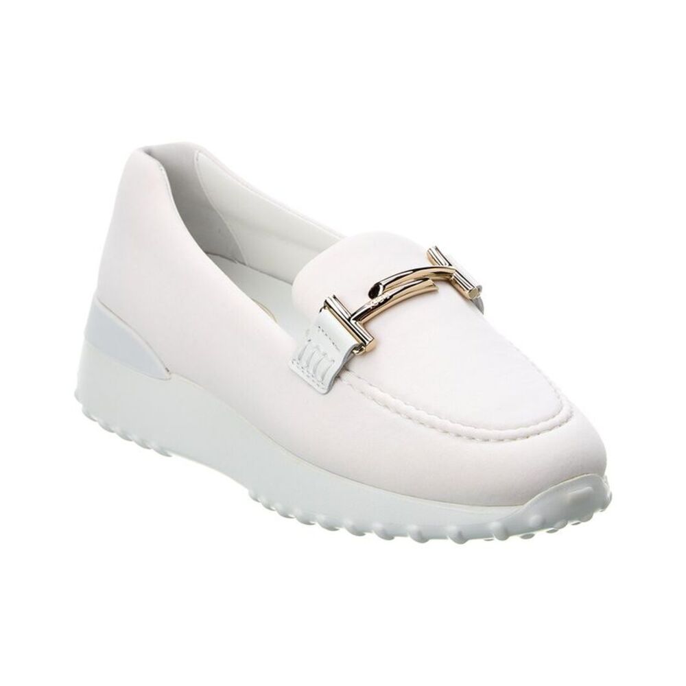 Tods Double T Loafer, White